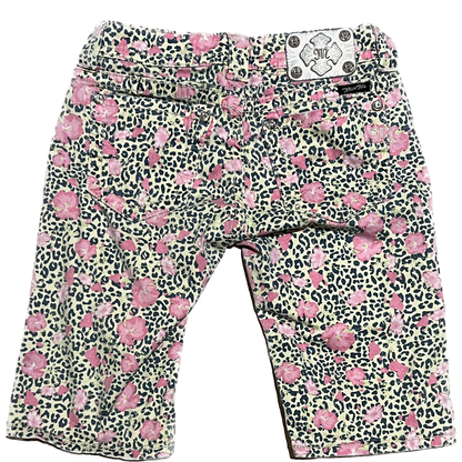 Miss Me Floral Leopard Bermudas