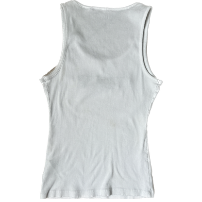 White Guess Tank with Beading