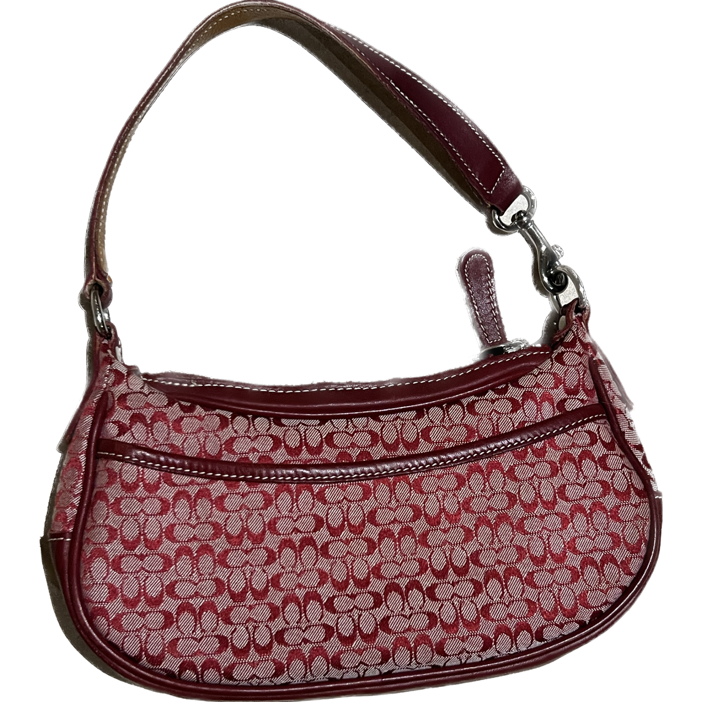 Small Red Signature COACH Shoulder Bag